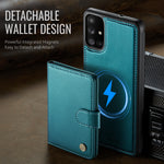 JEEHOOD For Samsung Galaxy A51 4G SM-A515 Case  J09 RFID Blocking Card Holder Leather Back Phone Cover Magnetic Case
