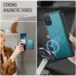 JEEHOOD For Samsung Galaxy A51 4G SM-A515 Case  J09 RFID Blocking Card Holder Leather Back Phone Cover Magnetic Case