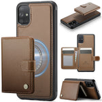 JEEHOOD For Samsung Galaxy A51 4G SM-A515 Case  J09 RFID Blocking Card Holder Leather Back Phone Cover Magnetic Case