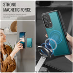 JEEHOOD For Samsung Galaxy A52 5G / Galaxy A52s 5G / Galaxy A52 4G Case J09 RFID Blocking Card Holder Leather Back Phone Cover Magnetic Case