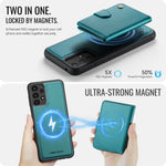 JEEHOOD For Samsung Galaxy A52 5G / Galaxy A52s 5G / Galaxy A52 4G Case J09 RFID Blocking Card Holder Leather Back Phone Cover Magnetic Case