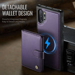 JEEHOOD Til Samsung Galaxy Note10+ 4G Cover J09 RFID Blokerende Kortholder Læder Bagcover Magnetisk Cover