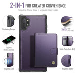 JEEHOOD Til Samsung Galaxy Note10+ 4G Cover J09 RFID Blokerende Kortholder Læder Bagcover Magnetisk Cover