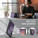 JEEHOOD Til Samsung Galaxy Note10+ 4G Cover J09 RFID Blokerende Kortholder Læder Bagcover Magnetisk Cover