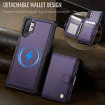 JEEHOOD Til Samsung Galaxy Note10+ 4G Cover J09 RFID Blokerende Kortholder Læder Bagcover Magnetisk Cover