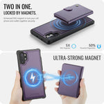 JEEHOOD Til Samsung Galaxy Note10+ 4G Cover J09 RFID Blokerende Kortholder Læder Bagcover Magnetisk Cover