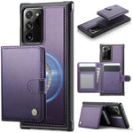 JEEHOOD For Samsung Galaxy Note20 Ultra Case  J09 RFID Blocking Card Holder Leather Back Phone Cover Magnetic Case