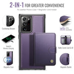 JEEHOOD For Samsung Galaxy Note20 Ultra Case  J09 RFID Blocking Card Holder Leather Back Phone Cover Magnetic Case