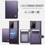 JEEHOOD For Samsung Galaxy Note20 Ultra Case  J09 RFID Blocking Card Holder Leather Back Phone Cover Magnetic Case