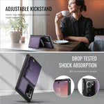 JEEHOOD For Samsung Galaxy Note20 Ultra Case  J09 RFID Blocking Card Holder Leather Back Phone Cover Magnetic Case