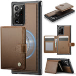 JEEHOOD For Samsung Galaxy Note20 Ultra Case  J09 RFID Blocking Card Holder Leather Back Phone Cover Magnetic Case