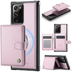JEEHOOD For Samsung Galaxy Note20 Ultra Case  J09 RFID Blocking Card Holder Leather Back Phone Cover Magnetic Case