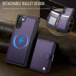 JEEHOOD For Samsung Galaxy Note10 Case  J09 RFID Blocking Card Holder Leather Back Phone Cover Magnetic Case