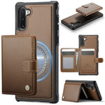 JEEHOOD For Samsung Galaxy Note10 Case  J09 RFID Blocking Card Holder Leather Back Phone Cover Magnetic Case