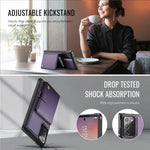 JEEHOOD For Samsung Galaxy Note20 Case  J09 RFID Blocking Card Holder Leather Back Phone Cover Magnetic Case