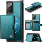 JEEHOOD For Samsung Galaxy Note20 Case  J09 RFID Blocking Card Holder Leather Back Phone Cover Magnetic Case