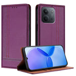 For Xiaomi Redmi 15C 5G (EU) (173mm) / Xiaomi Redmi 15C 4G (EU) (173mm) Case L-Shaped Grid Pattern Leather Stand Phone Cover with Card Slots