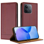 For Xiaomi Redmi 15C 5G (EU) (173mm) / Xiaomi Redmi 15C 4G (EU) (173mm) Case L-Shaped Grid Pattern Leather Stand Phone Cover with Card Slots
