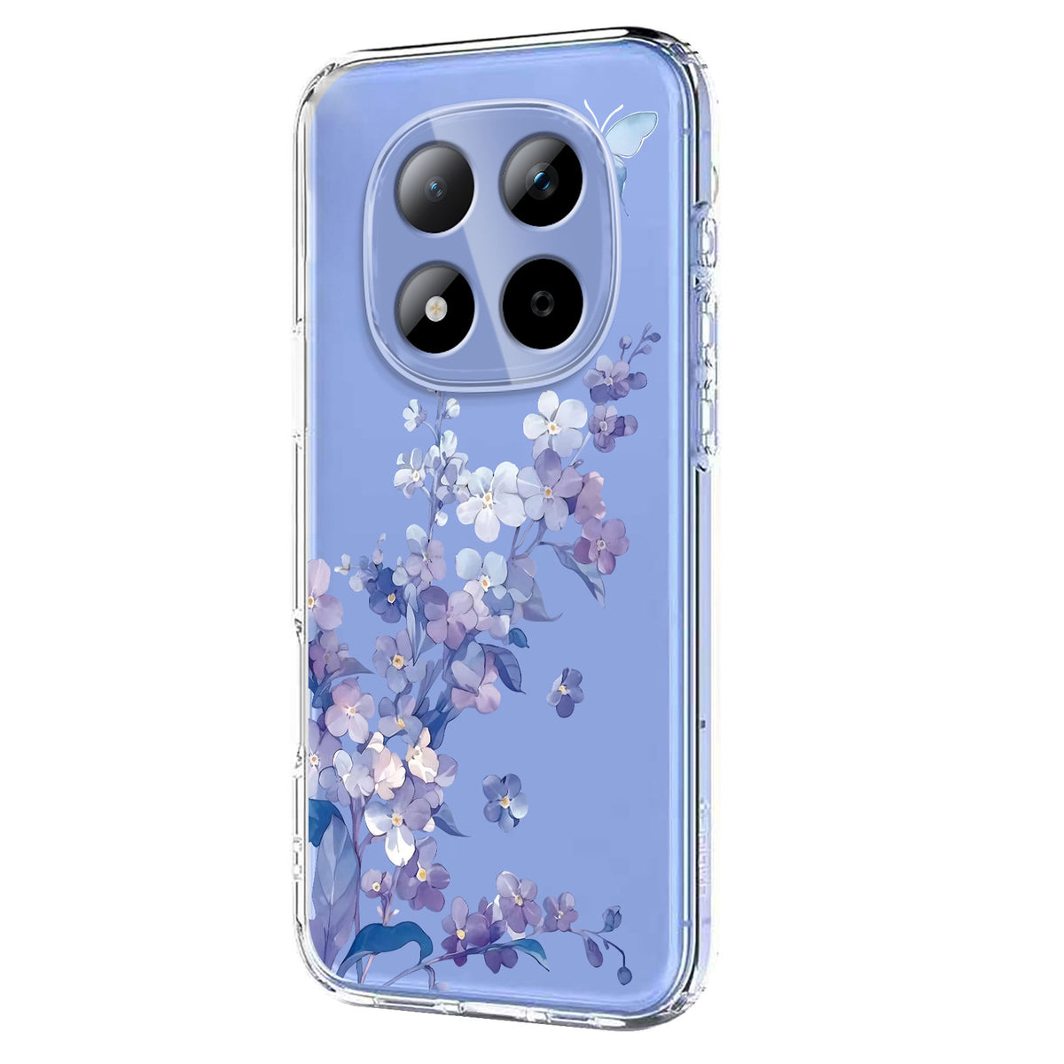 For Xiaomi Redmi Note 15 Pro 5G (Global) Case Butterfly Floral Pattern Printing TPU Phone Back Cover