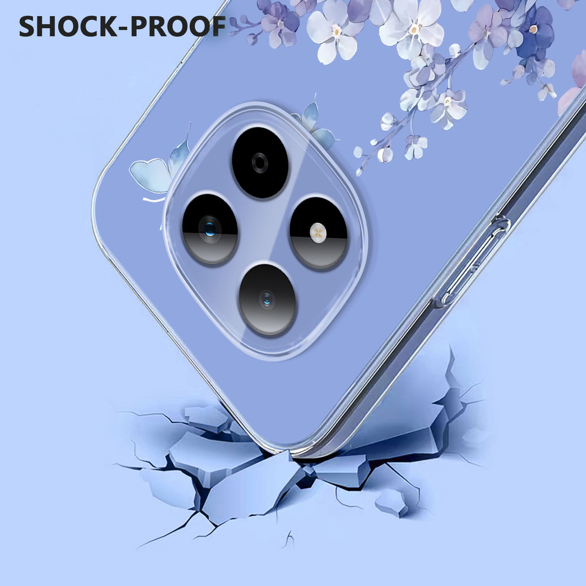 For Xiaomi Redmi Note 15 Pro 5G (Global) Case Butterfly Floral Pattern Printing TPU Phone Back Cover