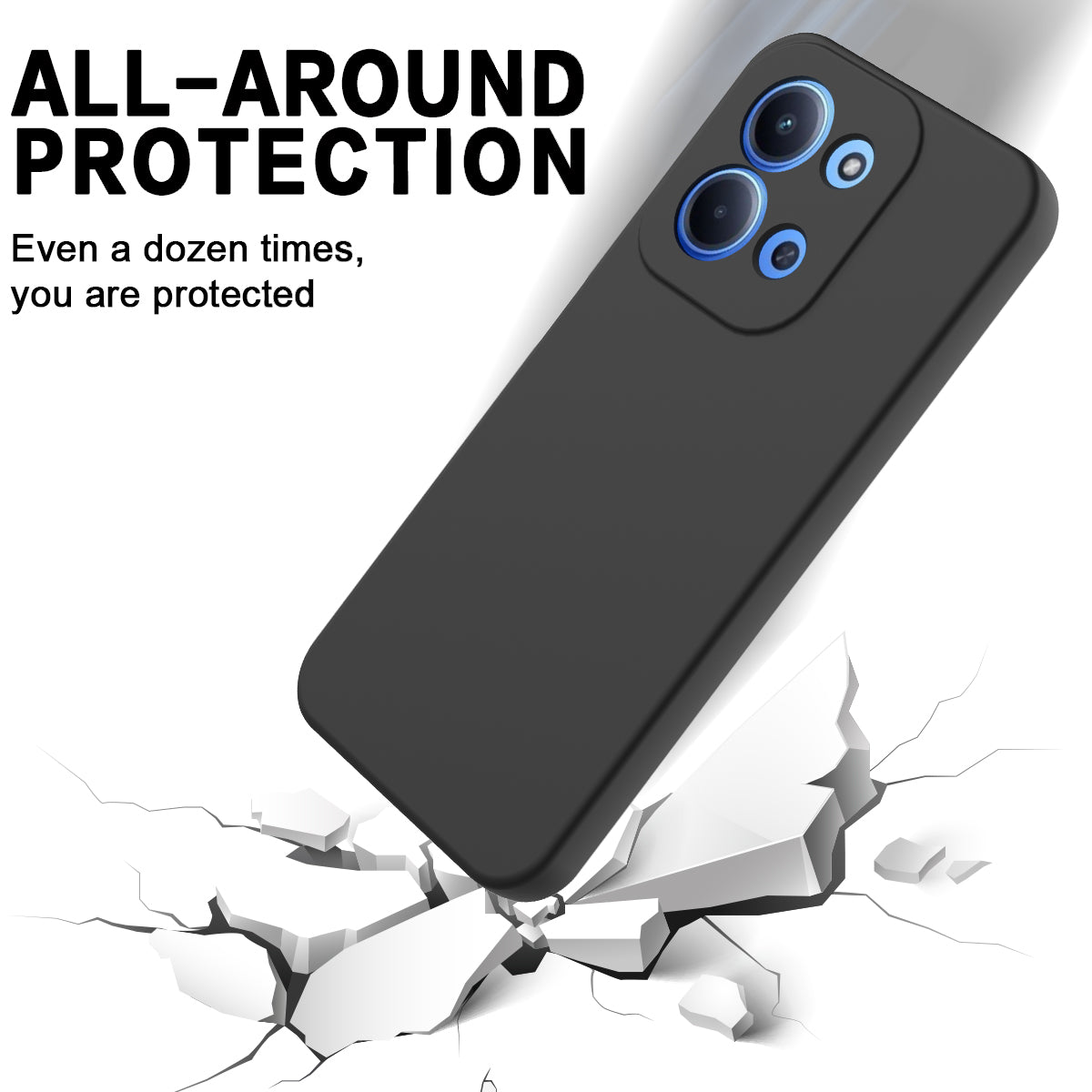 Xiaomi Redmi 15C 4G (Global) (171 mm) / 15C 5G (Global) (171 mm) / Poco C85 4G (171 mm) Flytande silikonskal, mobilbaksida med handrem