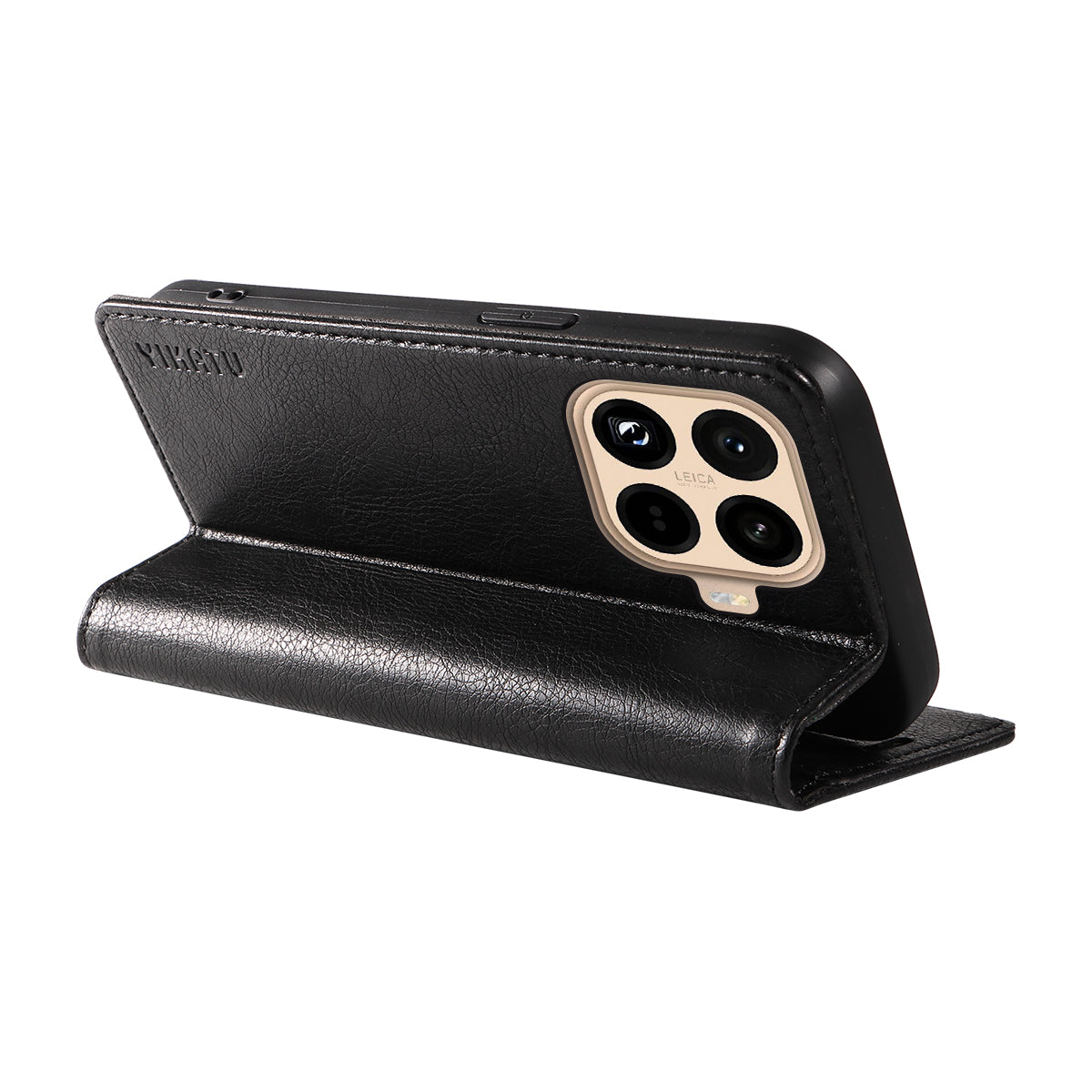 YIKATU For Xiaomi 15T Pro Wallet Case  YK-006 Magnetic Closure Leather Phone Cover Litchi Texture