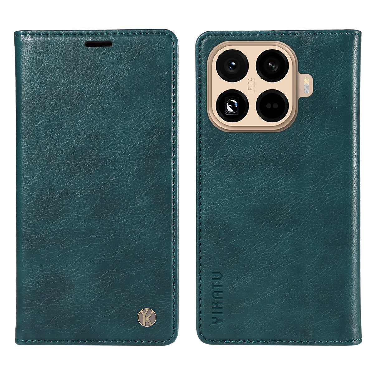 YIKATU For Xiaomi 15T Pro Wallet Case  YK-006 Magnetic Closure Leather Phone Cover Litchi Texture