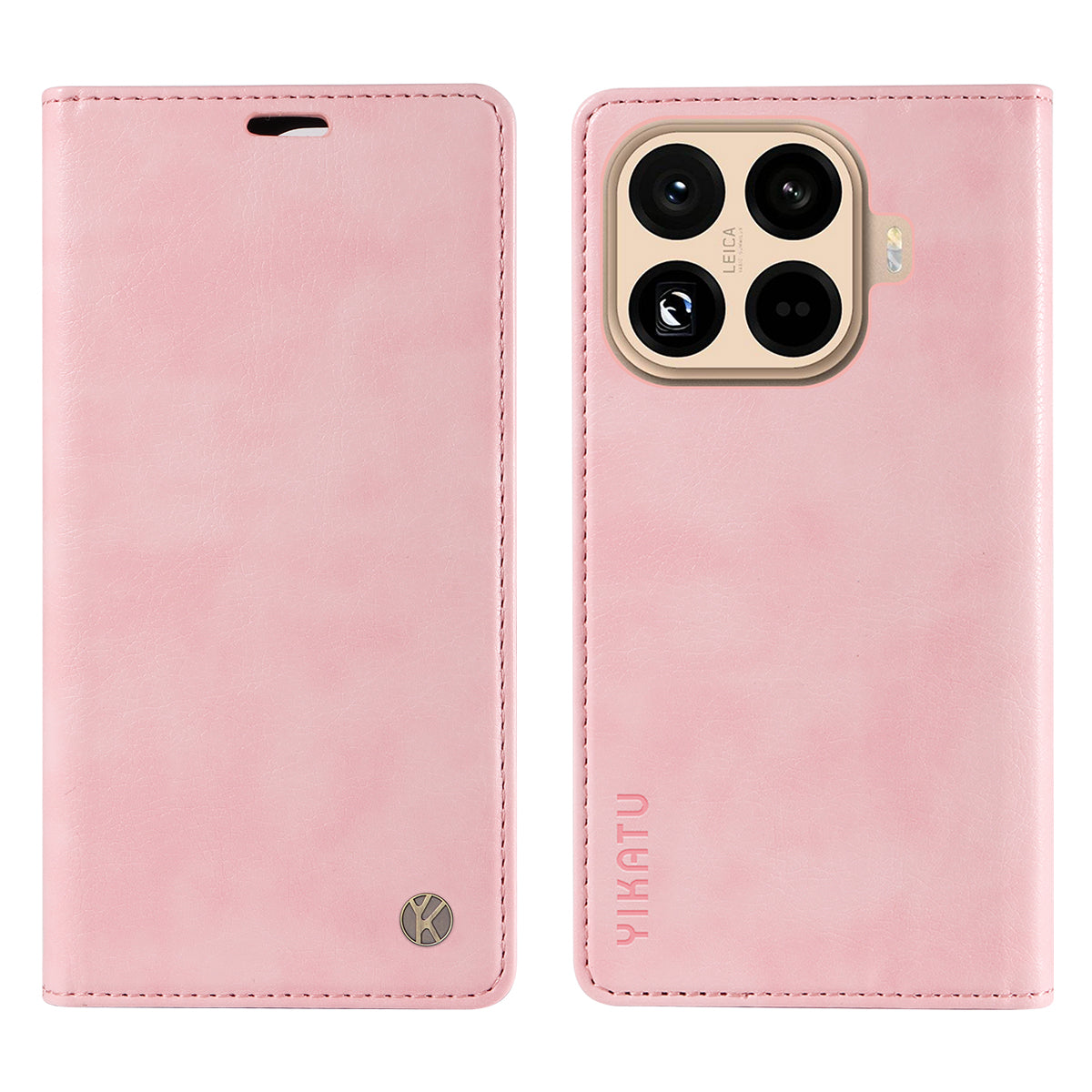 YIKATU For Xiaomi 15T Pro Wallet Case  YK-006 Magnetic Closure Leather Phone Cover Litchi Texture