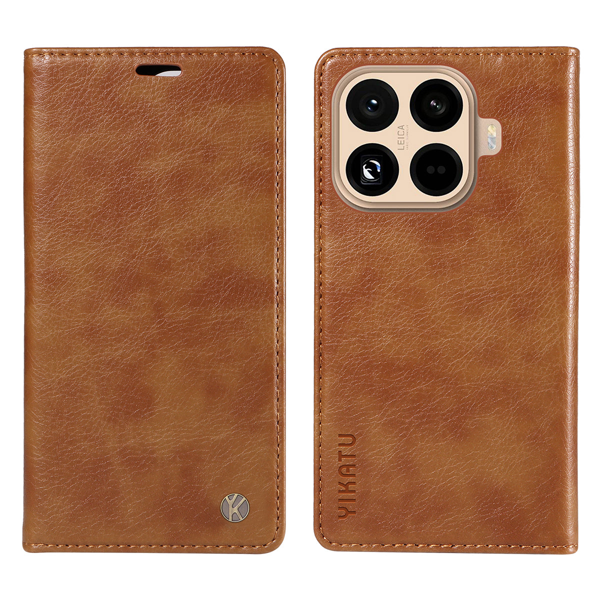 YIKATU For Xiaomi 15T Pro Wallet Case  YK-006 Magnetic Closure Leather Phone Cover Litchi Texture