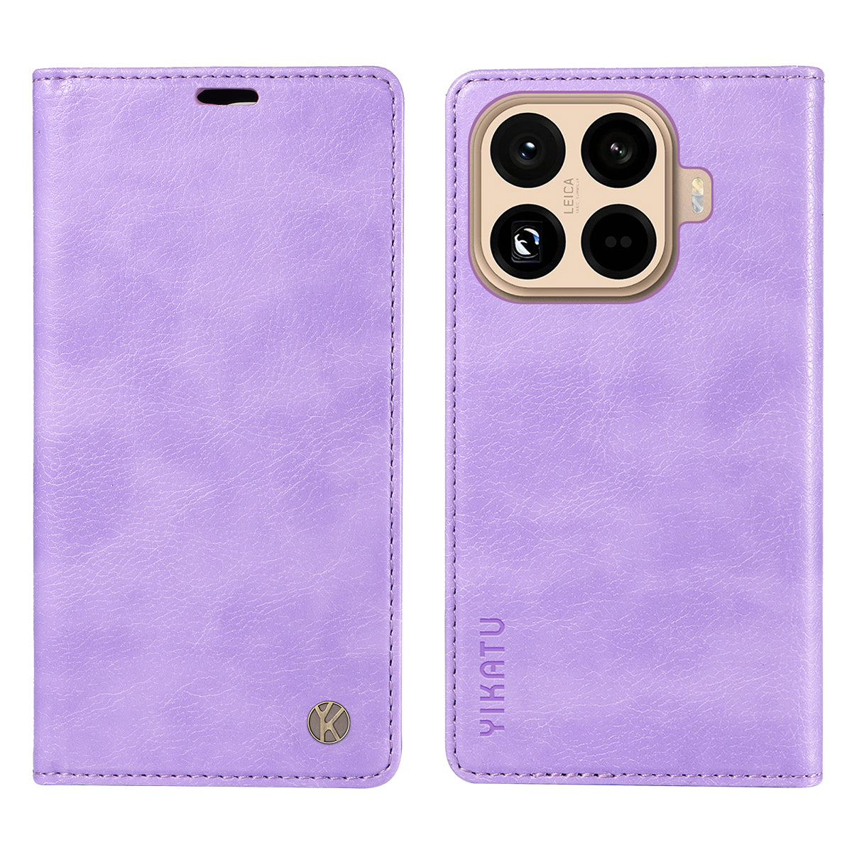 YIKATU For Xiaomi 15T Pro Wallet Case  YK-006 Magnetic Closure Leather Phone Cover Litchi Texture