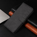 For Xiaomi 15T Wallet Case Leather Phone Cover Stand with Curved Line Design