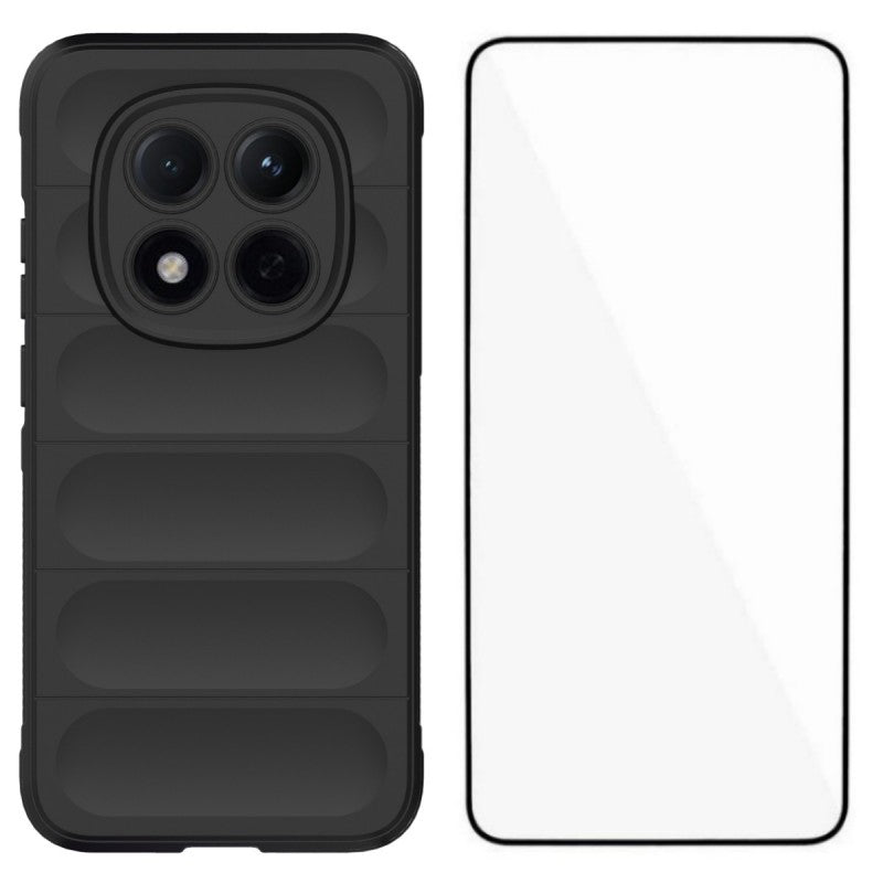 WANLONFENG For Xiaomi Redmi Note 15 Pro 5G (Global) TPU Case  HD Series Anti Slip Phone Cover with Tempered Glass