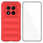 WANLONFENG For Xiaomi Redmi Note 15 Pro 5G (Global) TPU Case  HD Series Anti Slip Phone Cover with Tempered Glass