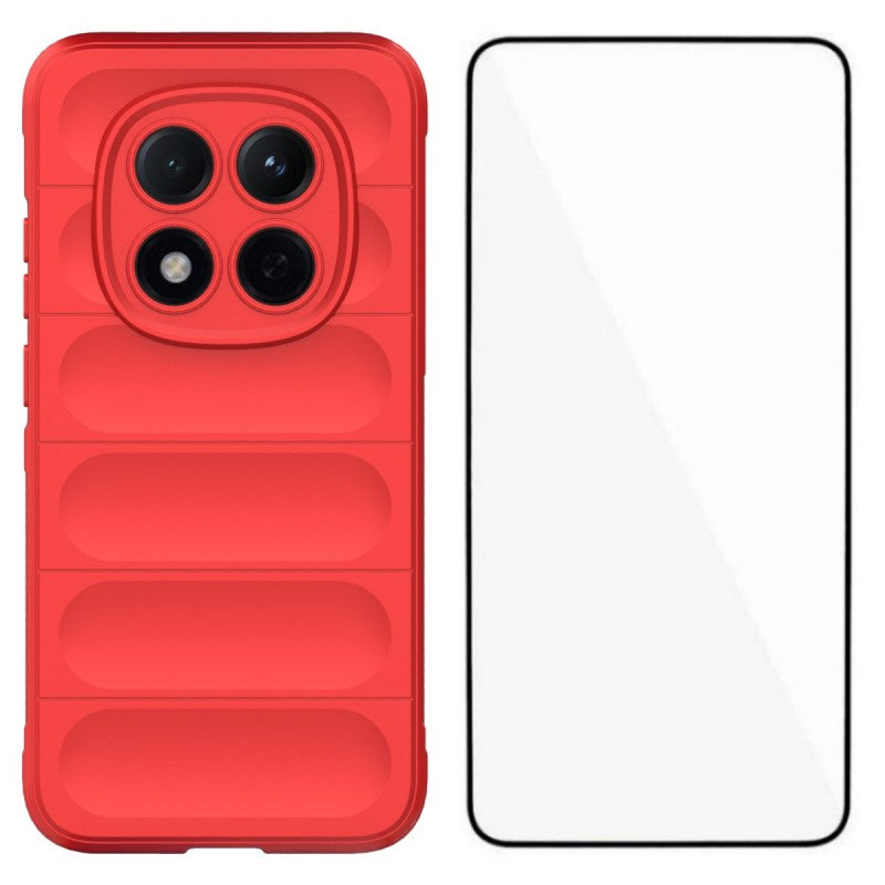 WANLONFENG For Xiaomi Redmi Note 15 Pro 5G (Global) TPU Case  HD Series Anti Slip Phone Cover with Tempered Glass