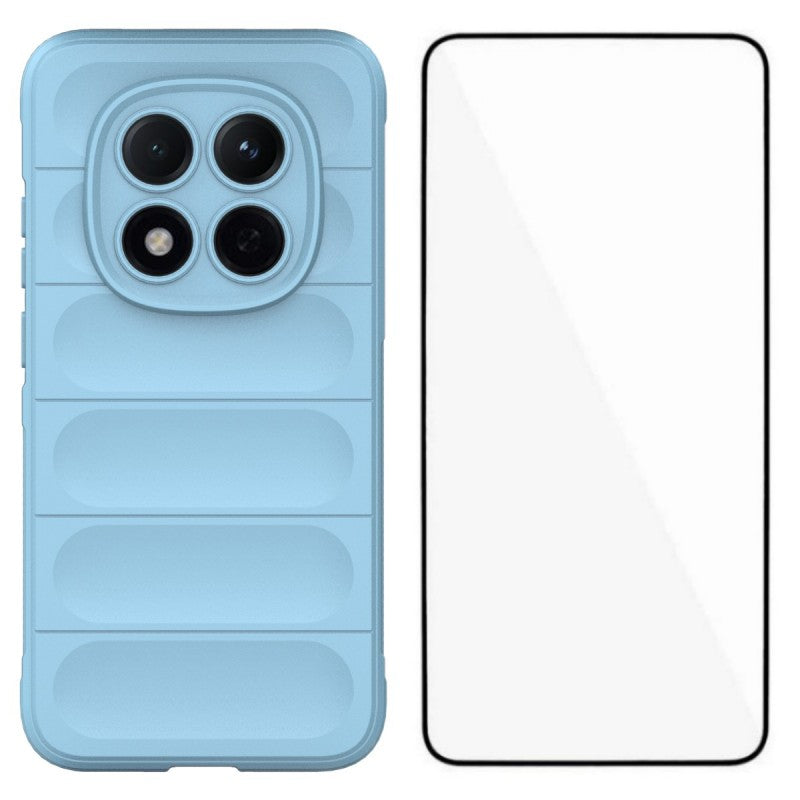 WANLONFENG For Xiaomi Redmi Note 15 Pro 5G (Global) TPU Case  HD Series Anti Slip Phone Cover with Tempered Glass