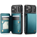 CASEME For iPhone 18 Pro Max / 17 Pro Max Case with RFID Blocking 5 Card Slots C22 Leather Back Cover
