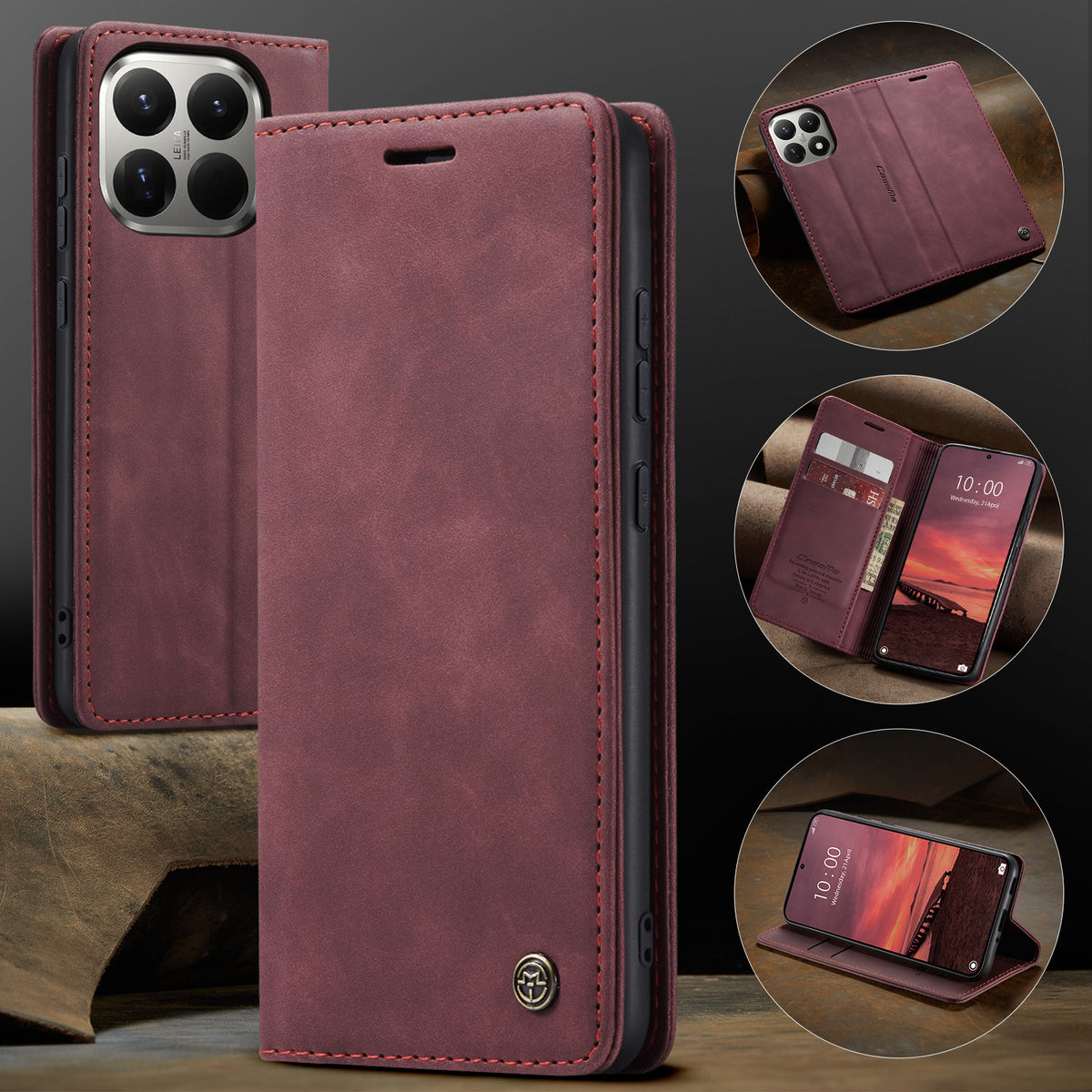 CASEME For Xiaomi 15T Pro Wallet Case  013 Series PU Leather Phone Cover Stand