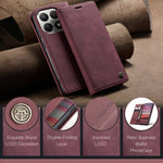 CASEME For Xiaomi 15T Wallet Case  013 Series PU Leather Phone Cover Stand