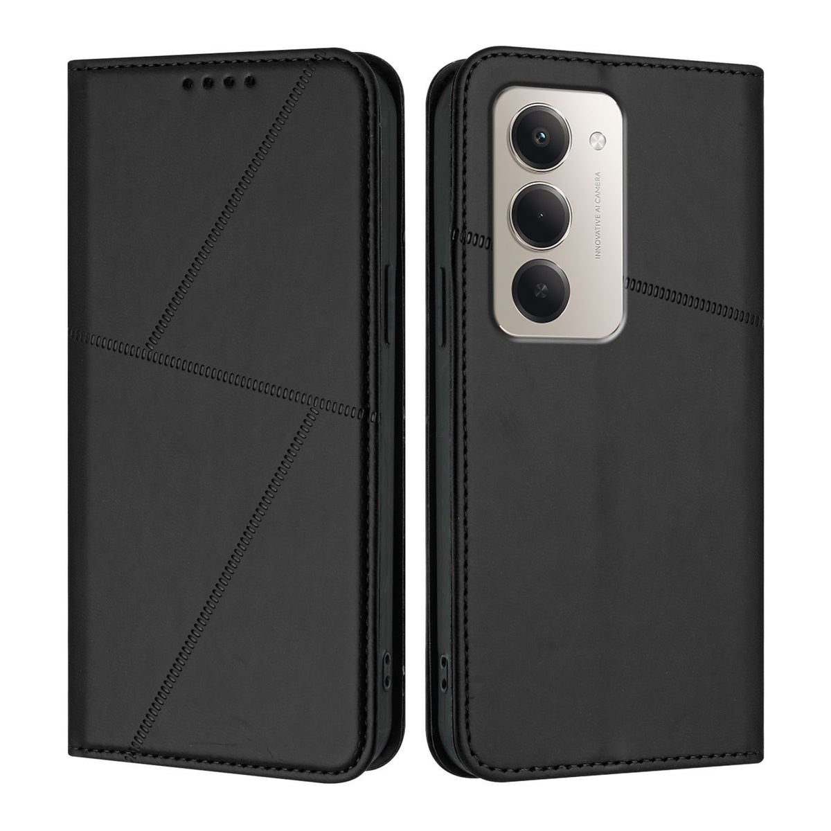 Xiaomi Redmi 15 5G (EU) (171mm) / Xiaomi Redmi 15 4G (EU) (171mm) tegnebogsetui med magnetisk lukning, læderetui med klap og stativ