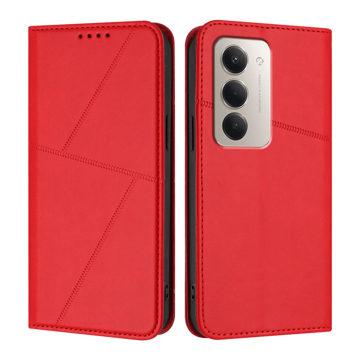 Xiaomi Redmi 15 5G (EU) (171mm) / Xiaomi Redmi 15 4G (EU) (171mm) tegnebogsetui med magnetisk lukning, læderetui med klap og stativ