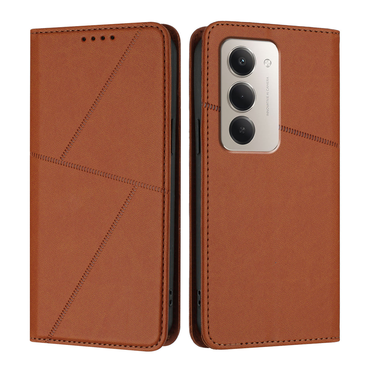 Xiaomi Redmi 15 5G (EU) (171mm) / Xiaomi Redmi 15 4G (EU) (171mm) tegnebogsetui med magnetisk lukning, læderetui med klap og stativ