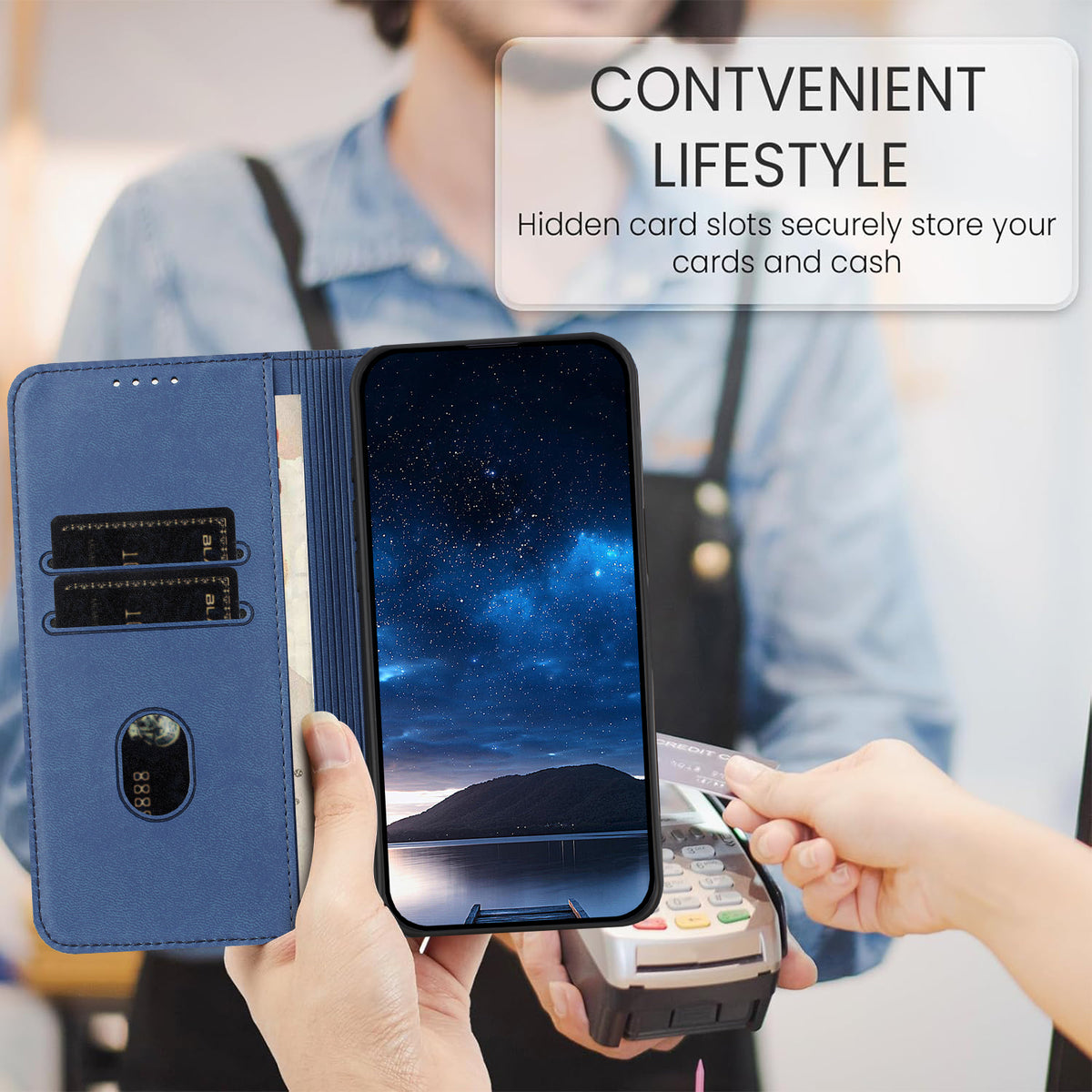 For Xiaomi 15T Wallet Case Magnetic Closure Leather Flip Phone Cover with Stand