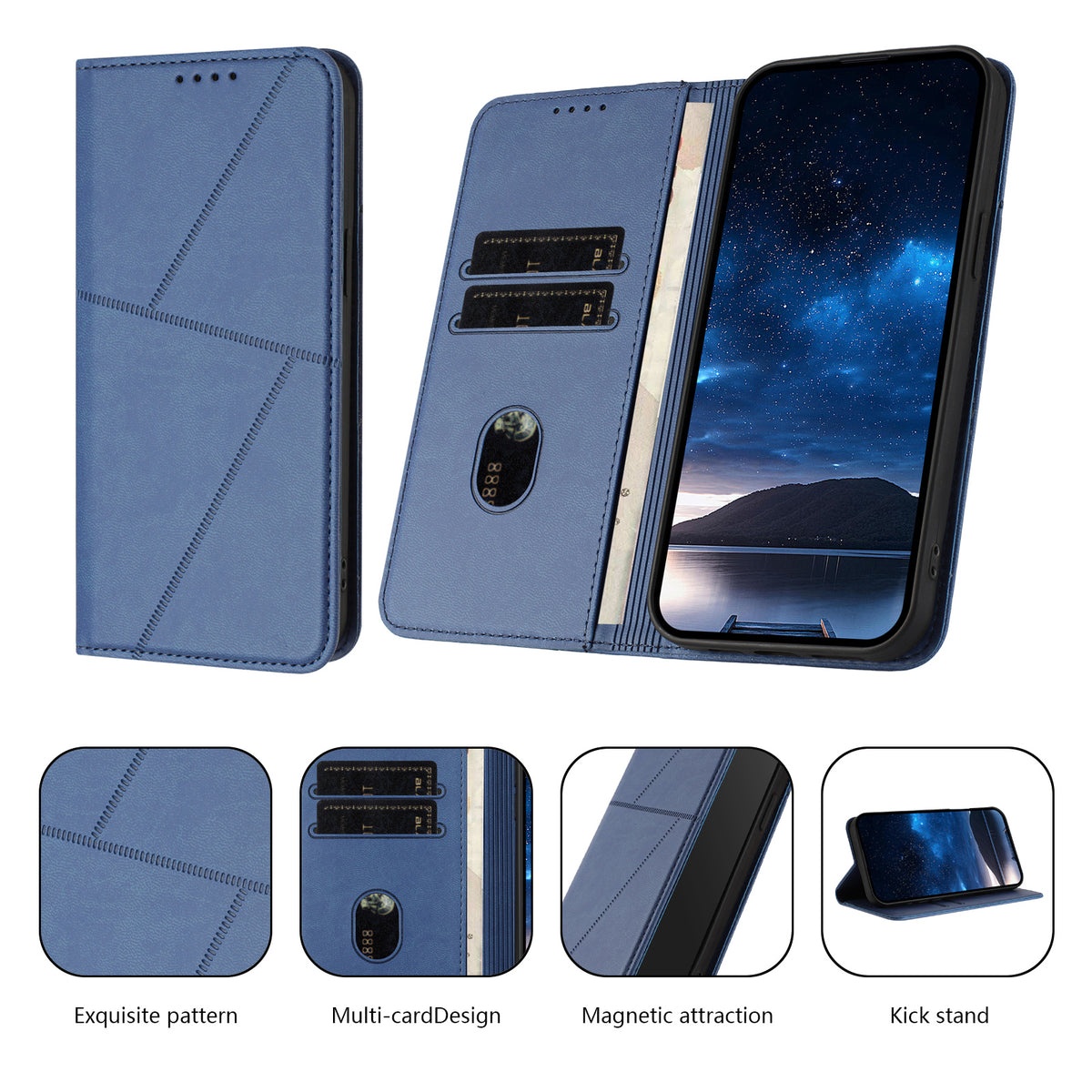 For Xiaomi 15T Wallet Case Magnetic Closure Leather Flip Phone Cover with Stand
