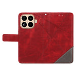 For Xiaomi 15T Pro Leather Case Geometric Line Design Wallet Phone Cover with Wrist Strap