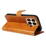 For Xiaomi 15T Pro Wallet Case T-Shape Lines Leather Phone Cover Stand