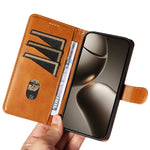 For Xiaomi 15T Pro Wallet Case T-Shape Lines Leather Phone Cover Stand