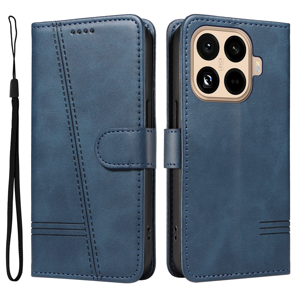 For Xiaomi 15T Pro Wallet Case T-Shape Lines Leather Phone Cover Stand