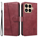 For Xiaomi 15T Pro Wallet Case T-Shape Lines Leather Phone Cover Stand