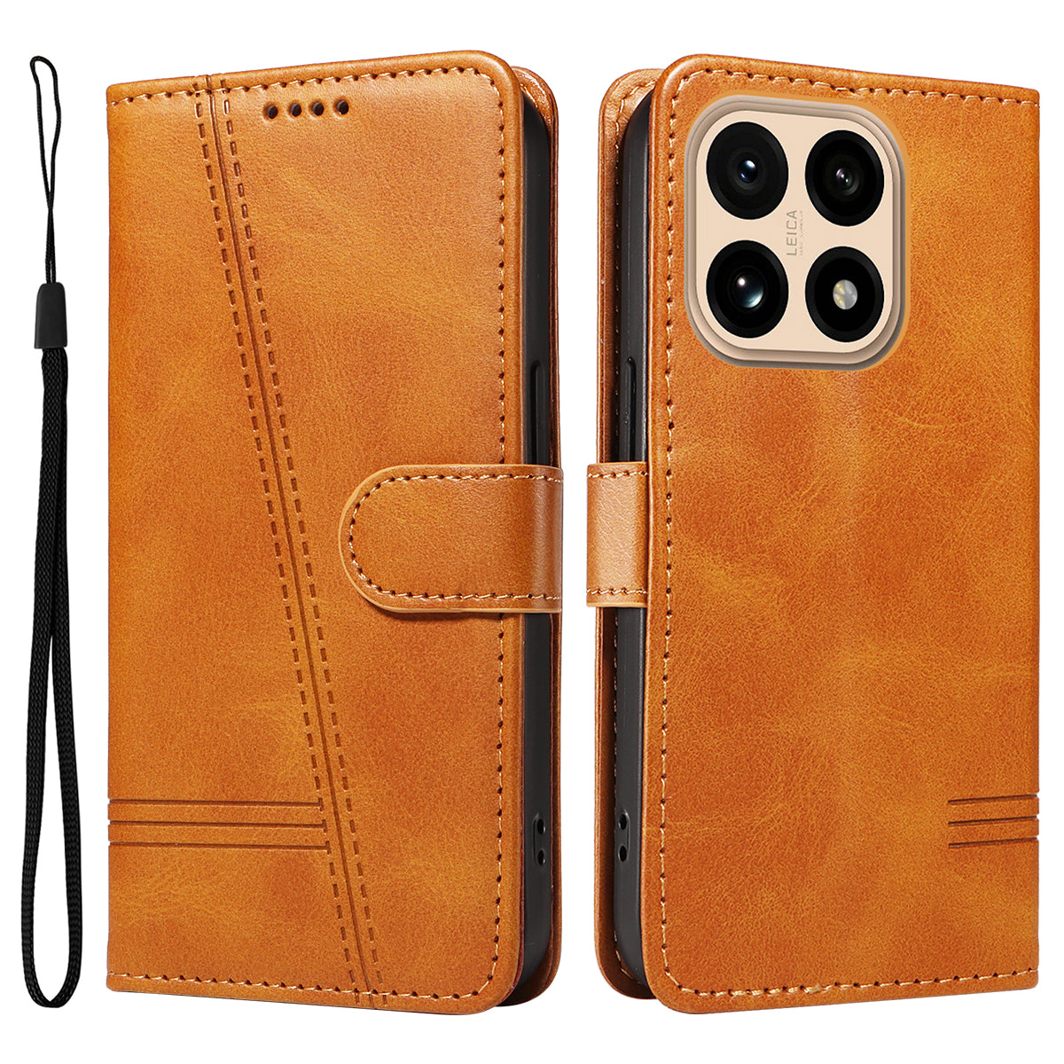 For Xiaomi 15T Wallet Case T-Shape Lines Leather Phone Cover Stand