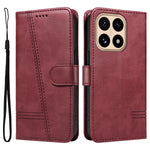 For Xiaomi 15T Wallet Case T-Shape Lines Leather Phone Cover Stand